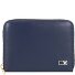  Firenze Porte-monnaie en cuir 11 cm Modéle navy