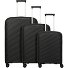  Burano 4 roulettes Set de valises 3 pièces avec soufflet d'extension Modéle black