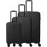  Air Stripe 4 roulettes Set de valises 3 pièces avec soufflet d'extension Modéle black