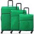  x United Colors of Benetton Color Block Set de valises à 4 roulettes 3 pcs. Modéle green
