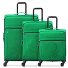  x United Colors of Benetton Color Block Set de valises à 4 roulettes 3 pcs. Modéle green