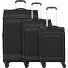  Travel Line 9504 4 roulettes Set de valises 3 pièces avec soufflet d'extension Modéle black