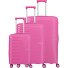  Pacific 4 roulettes Set de valises 3 pièces Modéle pink