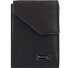  Black Nappa Porte-monnaie en cuir RFID 7 cm Modéle schwarz