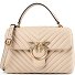  Love Lady Sac à main Cuir véritable 21 cm Modéle beige-grigio fumo