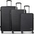  Dallas 3.0 Set de valises à 4 roulettes 3 pièces avec soufflet d'extension Modéle black