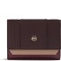  Circle Porte-monnaie Protection RFID Cuir véritable 12 cm Modéle bordeaux