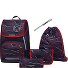  Ergojet Set de cartables 6 pièces Modéle black red