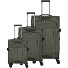  Briize 4 roulettes Set de valises 3 pièces avec soufflet d'extension Modéle khaki