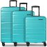  Munich 4.0 4 roues Set de valises 3 pièces avec soufflet d'extension Modéle aqua dull