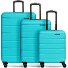 Munich 4.0 Set de valises à 4 roulettes 3 pièces avec soufflet extensible Modéle aqua dull