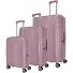  Elvaa Set de valises à 4 roulettes 3pcs. Modéle rosé
