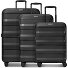  Pro PP 4 roues Set de valises 3 pièces '"avec soufflet d''extension"' Modéle black