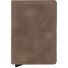  Slimwallet Étui pour cartes de crédit Protection RFID Cuir 6.5 cm Modéle taupe