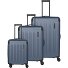  Dynamiic 4 roulettes Set de valises 3 pièces avec soufflet d'extension Modéle denimblue