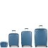  Queens 4 roulettes Set de valises 4 pièces avec soufflet d'extension Modéle azul