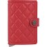  Miniwallet Étui pour cartes de crédit Protection RFID Cuir 6.5 cm Modéle red