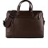  Attaché-case Cuir véritable 43.5 cm Compartiment ordinateur Modéle dark brown