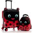  Kids 4-Rollen Kofferset 2tlg. Modéle lady bug