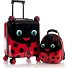  Kids 4-Rollen Kofferset 2tlg. Modéle lady bug