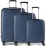  5808 4 roulettes Set de valises 3 pièces avec soufflet d'extension Modéle blau