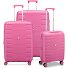  Skyline 2.0 4 roulettes Set de valises 3 pièces avec soufflet d'extension Modéle cyber pink