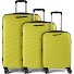  5808 4 roulettes Set de valises 3 pièces avec soufflet d'extension Modéle grün