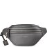  Sac banane en cuir « Bologna » à double fermeture éclair, à porter en bandoulière, 25 cm Modéle grey