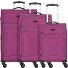  Travel Line 9204 4 roulettes Set de valises 3 pièces avec soufflet d'extension Modéle purple