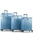 Xtrak 4 roulettes Set de valises 3 pièces avec soufflet d'extension Modéle icy blue