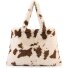  Norrlida Sac de shopper 57 cm Modéle cow white-brown