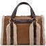  Laura Sac à main Cuir véritable 25 cm Modéle cognac
