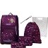  Ergoplus Set de cartables 8 pièces Modéle dark red