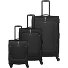  Umbria 4 roulettes Set de valises 3 pièces avec soufflet d'extension Modéle black