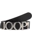  Ceinture Cuir Modéle black-silver | 80 cm