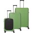  Mooby 4 roulettes Set de valises 3 pièces avec soufflet d'extension Modéle grün
