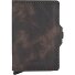  Twinwallet Étui pour cartes de crédit Protection RFID Cuir véritable 6.5 cm Modéle chocolate