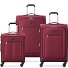  Pin Up 6 4 roulettes Set de valises 3 pièces avec soufflet d'extension Modéle bordeaux rot