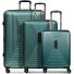  Essentials 14 4 roulettes Set de valises 3 pièces avec soufflet d'extension Modéle pearl-green metallic