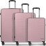  Dallas 3.0 Set de valises à 4 roulettes 3 pièces avec soufflet d'extension Modéle old rose