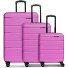  Munich 4.0 Set de valises à 4 roulettes 3 pièces avec soufflet extensible Modéle pink dull