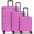  Munich 4.0 Set de valises à 4 roulettes 3 pièces avec soufflet extensible Modéle pink dull
