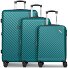  Paradise 2.0 4 roues Set de valises 3 pièces avec soufflet d'extension Modéle smaragd green