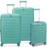  B-Flying Move 4 roulettes Set de valises 3 pièces avec soufflet d'extension Modéle salbei