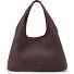  Paz Weave Silky Sac à bandoulière Cuir véritable 42 cm Modéle aubergine