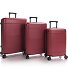  Zen 4 roulettes Set de valises 3 pièces avec soufflet d'extension Modéle burgundy