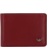  Polo Porte-monnaie Protection RFID Cuir véritable 10 cm Modéle rot