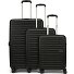  Aerojoy 4 roulettes Set de valises 3 pièces avec soufflet d'extension Modéle black