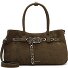  TAS Melina Sac à bandoulière Cuir véritable 39 cm Modéle oliv