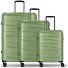  Essentials 10 3-SET 4 roues Set de valises 3 pièces Modéle green-metallic